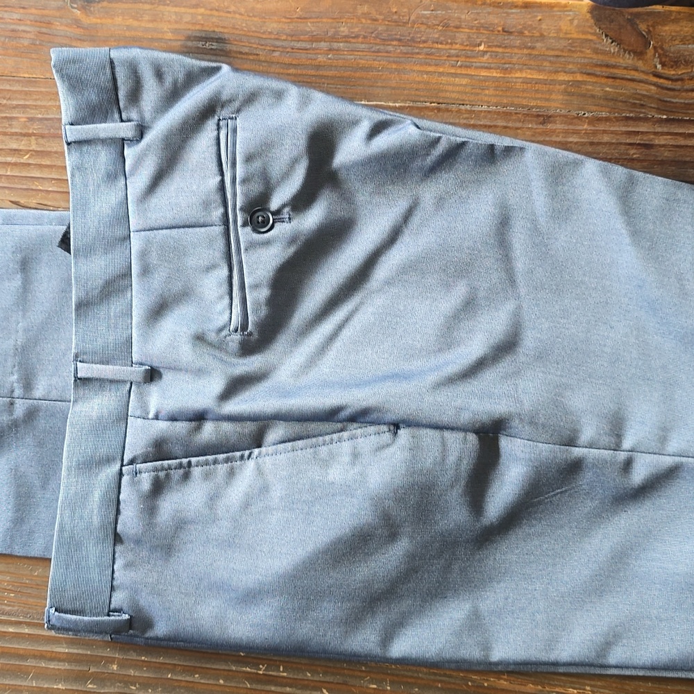 J. Ferrar Satin Blue Dress Pants